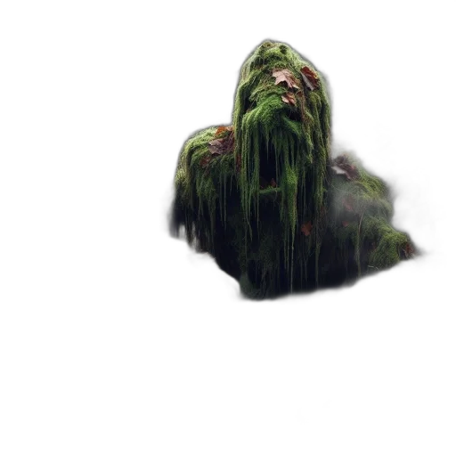 creature, mask, hair, face transparent PNG cut-out