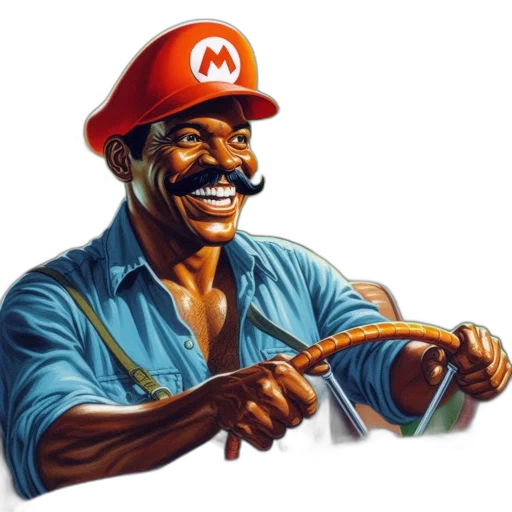 staff, hat, weapon, face transparent PNG cut-out