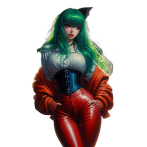 jacket, robot, dress, comic book art transparent PNG cut-out