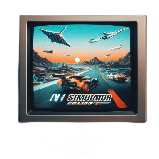 concept art, 3d render, vaporwave, retro-futuristic transparent PNG cut-out
