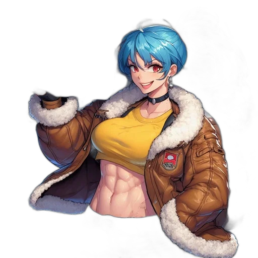 jacket, staff, weapon, animal transparent PNG cut-out