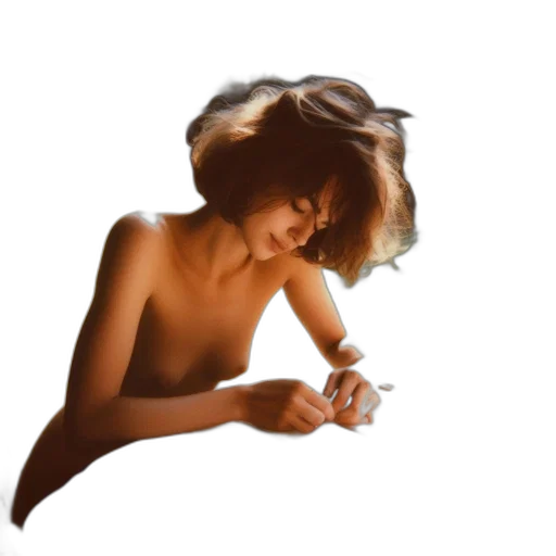 jewelry, hair, dress, photorealistic transparent PNG cut-out