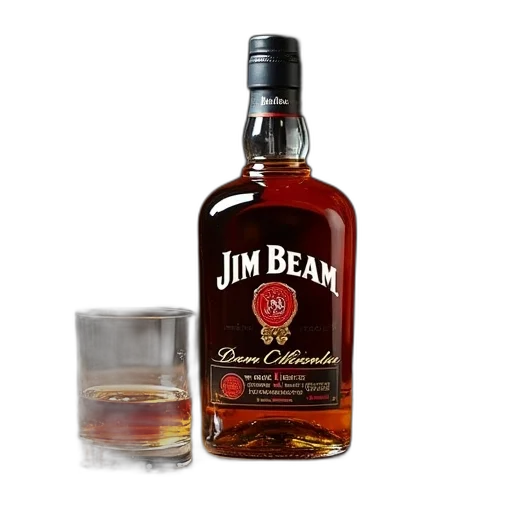 bottle, crown, jim, beam transparent PNG cut-out