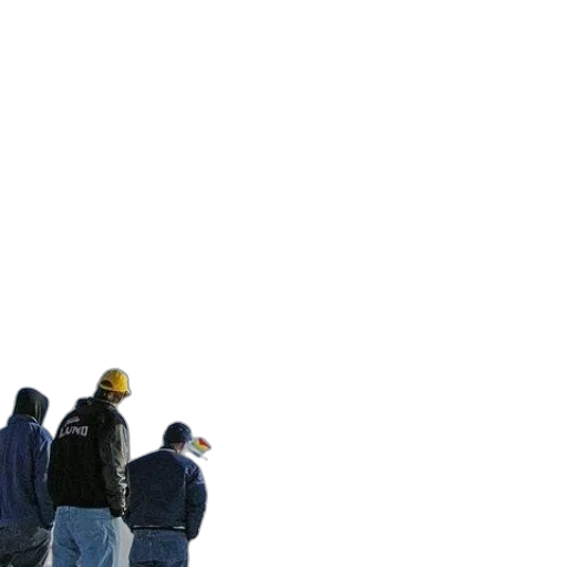 staff, hat, jacket, robot transparent PNG cut-out