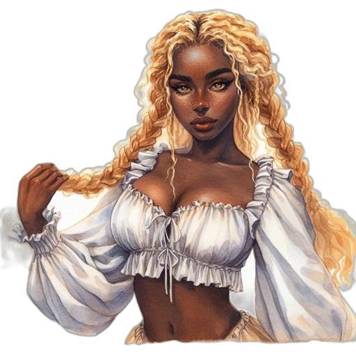 dress, jewelry, crown, fantasy art transparent PNG cut-out