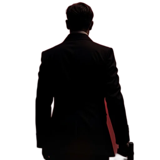staff, jacket, face, weapon transparent PNG cut-out