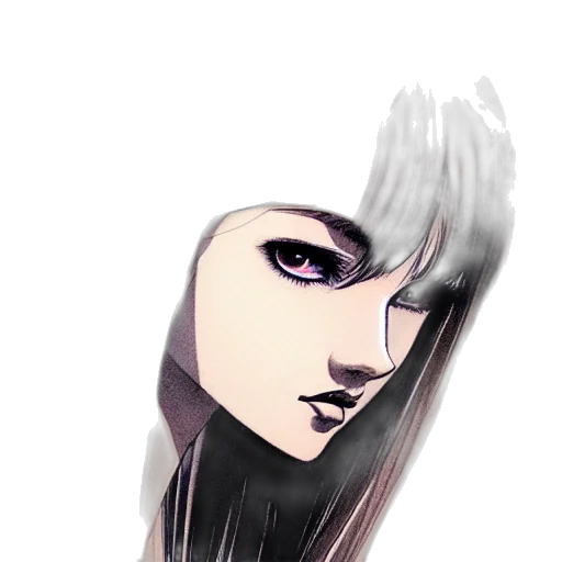face, mask, hair, creature transparent PNG cut-out