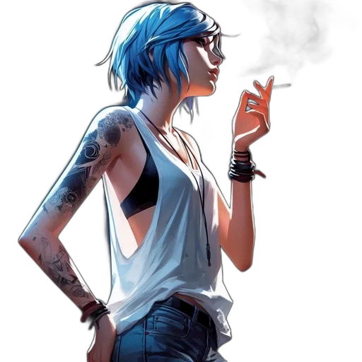 robot, cyberpunk, comic book art, concept art transparent PNG cut-out