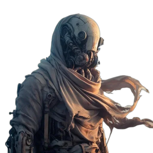 mask, creature, face, robot transparent PNG cut-out