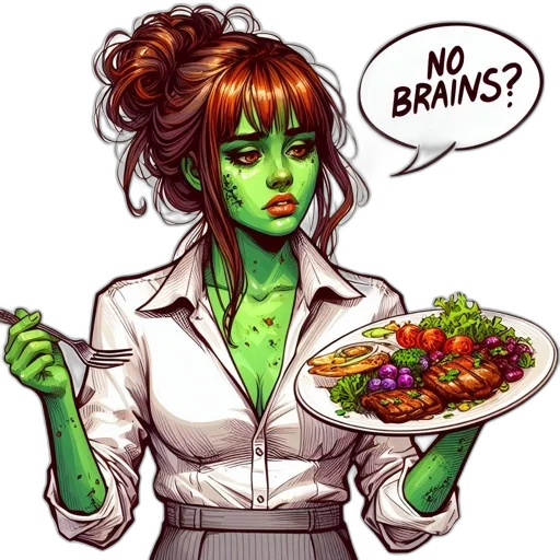 food, comic book art, concept art, female transparent PNG cut-out