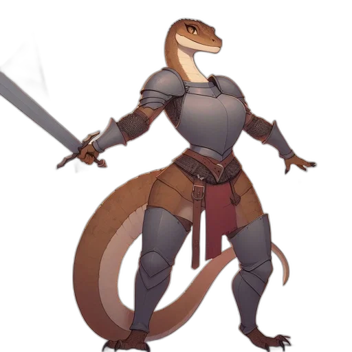 dragon, staff, sword, creature transparent PNG cut-out