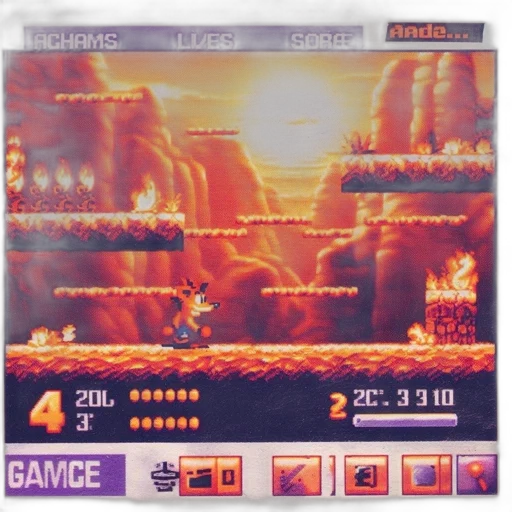 concept art, pixel art, fire, screenshot transparent PNG cut-out