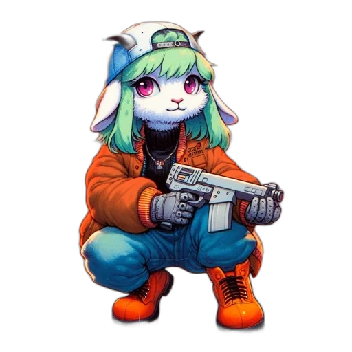 weapon, robot, animal, jacket transparent PNG cut-out