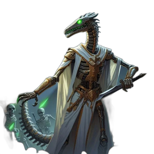 dragon, staff, sword, creature transparent PNG cut-out