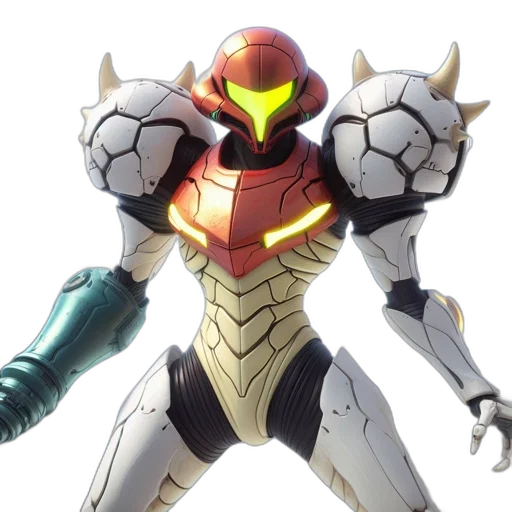 robot, weapon, concept art, 3d render transparent PNG cut-out