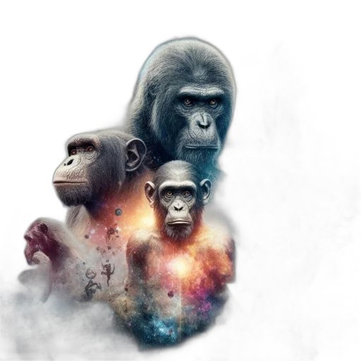 animal, concept art, photorealistic, 3d render transparent PNG cut-out