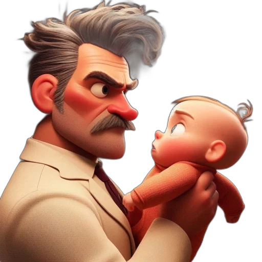 face, concept art, photorealistic, 3d render transparent PNG cut-out
