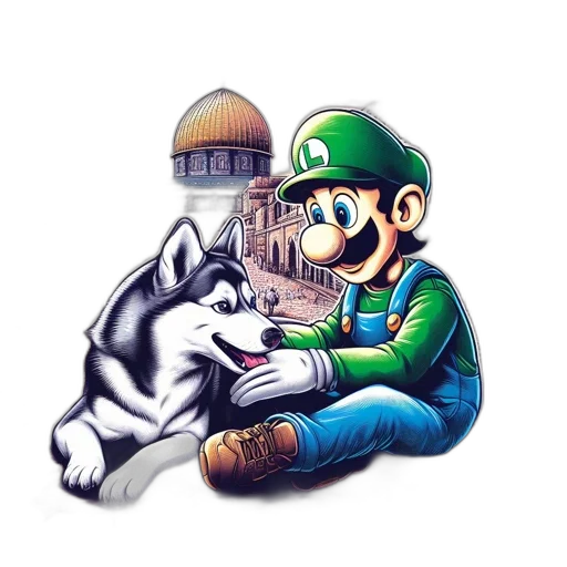 animal, weapon, mask, pixel art transparent PNG cut-out