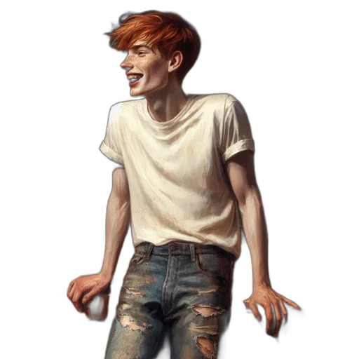 jacket, creature, face, concept art transparent PNG cut-out