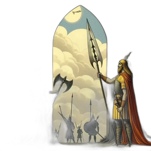 sword, concept art, fantasy art, comic book art transparent PNG cut-out