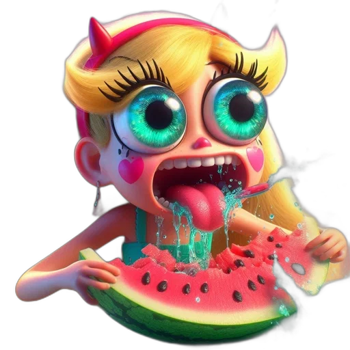 food, creature, concept art, 3d render transparent PNG cut-out