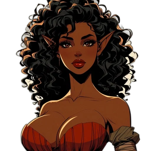 dress, crown, comic book art, concept art transparent PNG cut-out