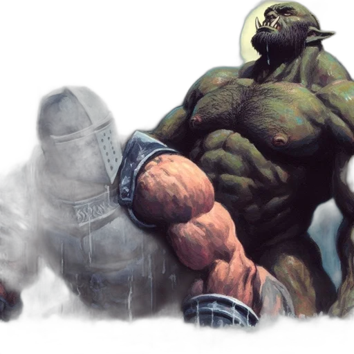 concept art, fantasy art, comic book art, photorealistic transparent PNG cut-out