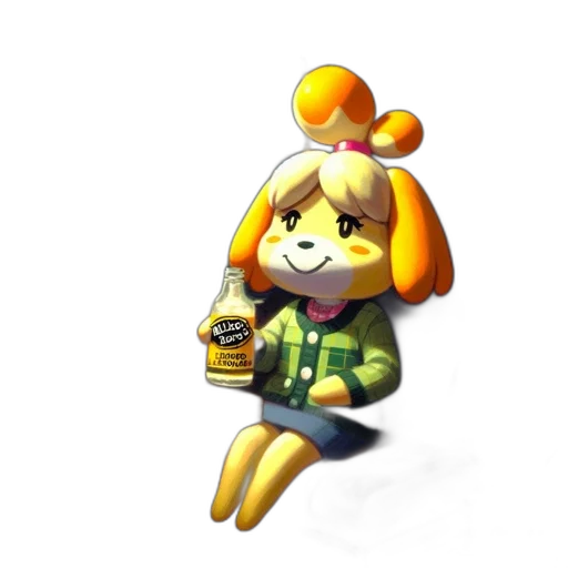 animal, staff, bottle, jacket transparent PNG cut-out
