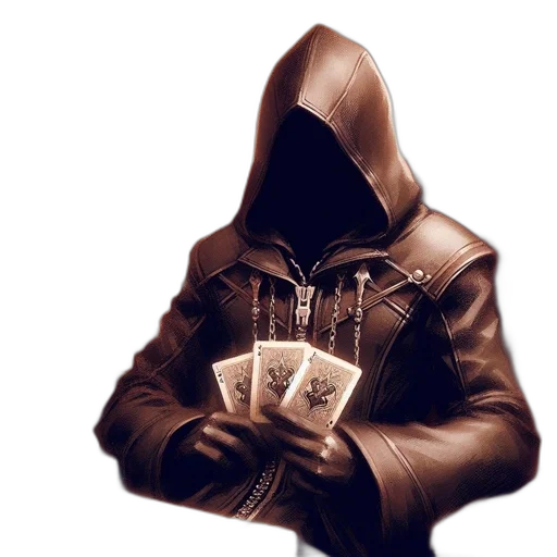 jacket, mask, concept art, comic book art transparent PNG cut-out