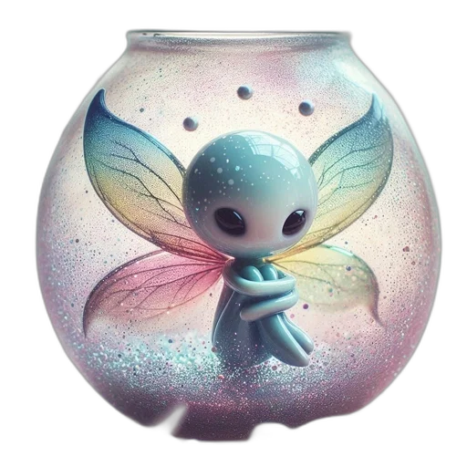 creature, dragon, bottle, fantasy art transparent PNG cut-out