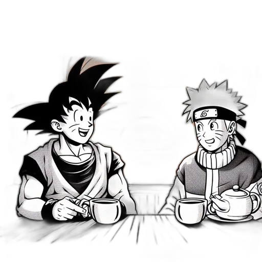 comic book art, concept art, anime, cartoon transparent PNG cut-out