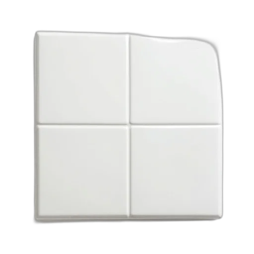 3d render, monochrome, white, ceramic transparent PNG cut-out