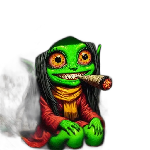 dragon, mask, creature, staff transparent PNG cut-out