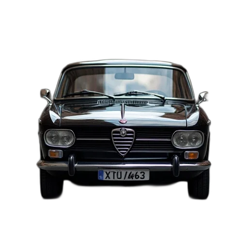 car, photorealistic, 3d render, black transparent PNG cut-out