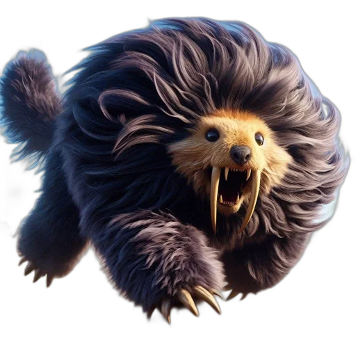 creature, hair, animal, concept art transparent PNG cut-out