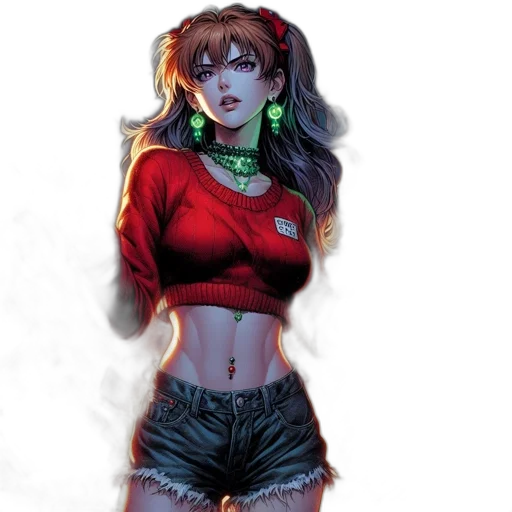 comic book art, concept art, fantasy art, cyberpunk transparent PNG cut-out