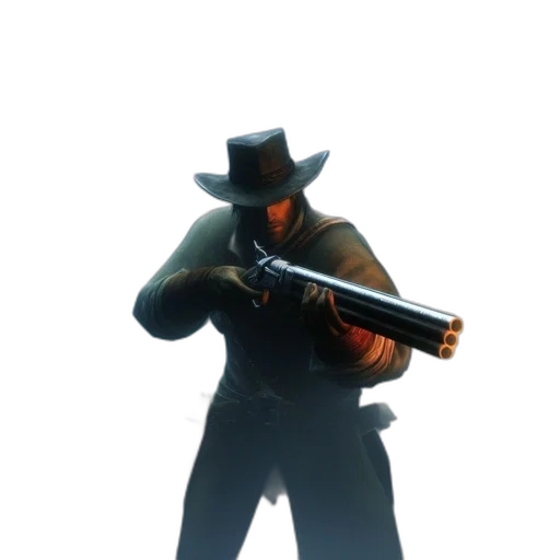 weapon, staff, hat, robot transparent PNG cut-out