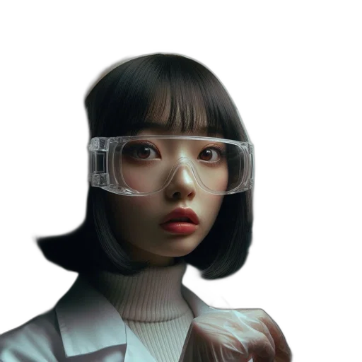 robot, face, mask, staff transparent PNG cut-out