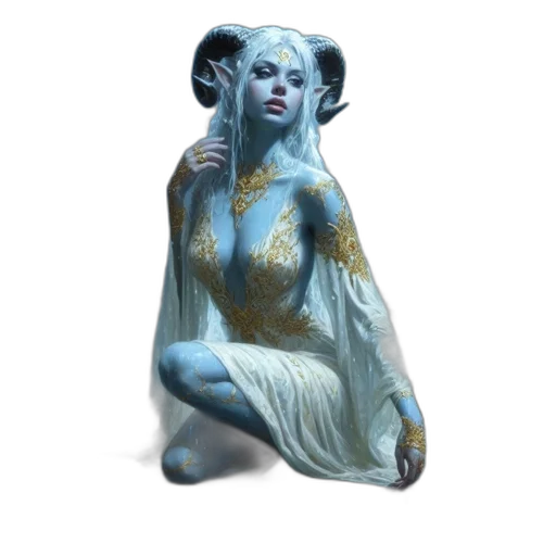 dress, creature, fantasy art, concept art transparent PNG cut-out