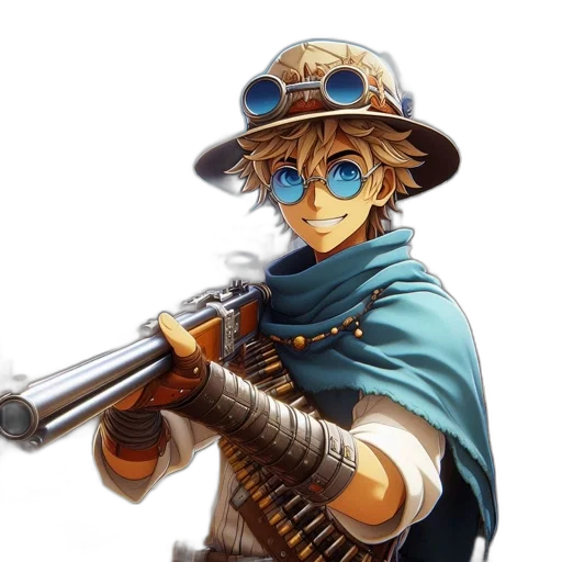 staff, weapon, hat, mask transparent PNG cut-out