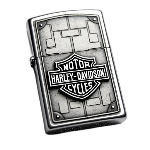 silver, lighter, harley-davidson, logo transparent PNG cut-out