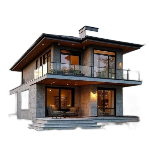 building, furniture, 3d render, photorealistic transparent PNG cut-out