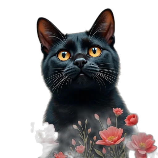 animal, flower, face, staff transparent PNG cut-out