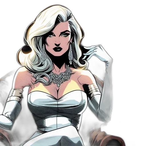 comic book art, concept art, elegant, woman transparent PNG cut-out
