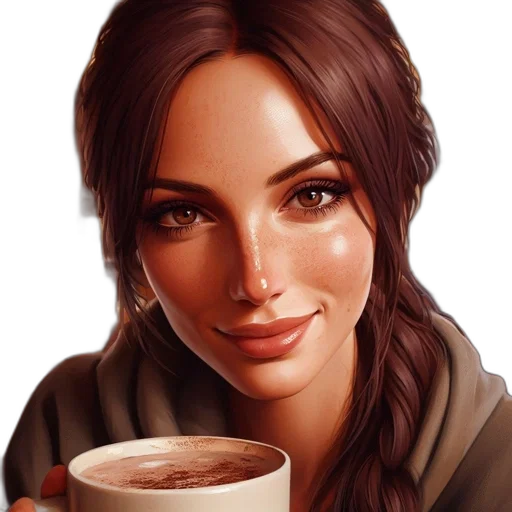 face, photorealistic, fantasy art, oil painting transparent PNG cut-out