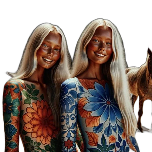 hair, dress, mask, photorealistic transparent PNG cut-out