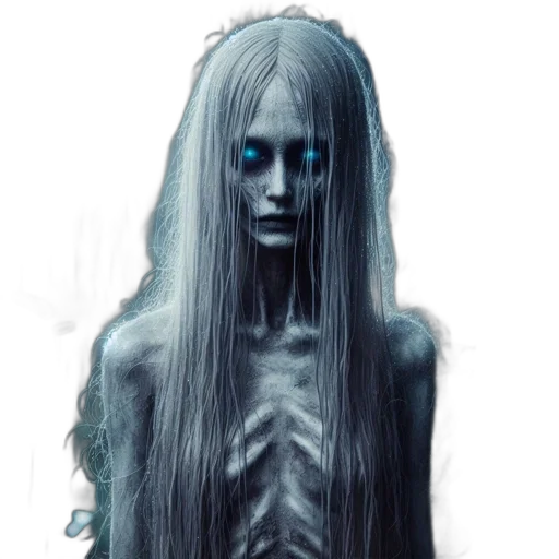 creature, hair, face, dress transparent PNG cut-out