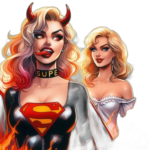 comic book art, concept art, fantasy art, cartoon transparent PNG cut-out