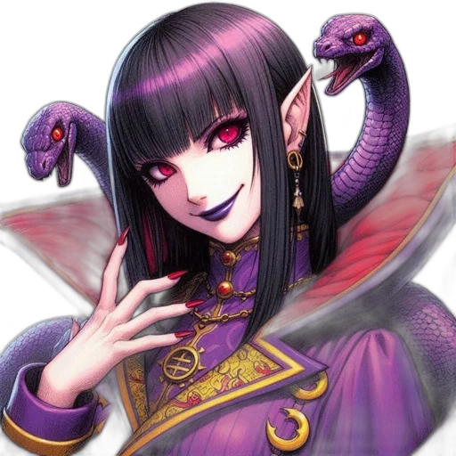 dragon, staff, face, mask transparent PNG cut-out