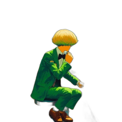 umbrella, staff, hat, jacket transparent PNG cut-out